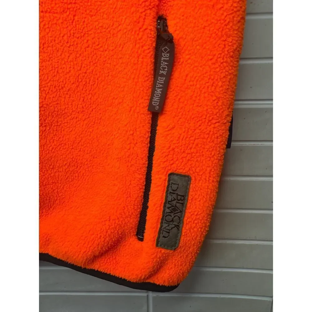 Black Diamond Men's Large Orange Hunting Vest Full Zip Sportsman's Warehouse